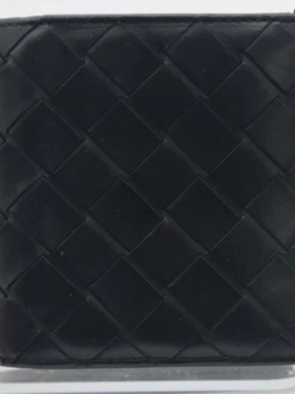 Bottega Veneta Black Intrecciato Leather Bifold Wallet